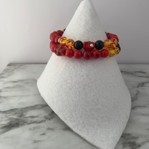 2/30$ 🔮 Red Dragon Gemstone Bracelet - Picture 8 of 8